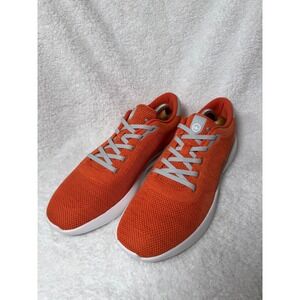 Peter Millar Hyperlight Glide Sneakers Orange Knit Lace Up Mens Shoes